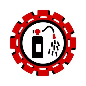 Vector icon, logo, illustration with car parts. Auto parts. Car service. Auto pa Illustrazione stock