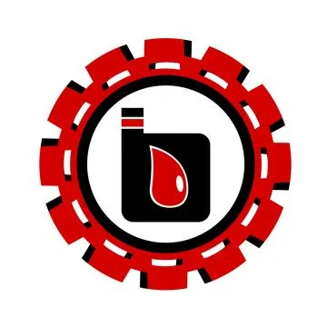 Vector icon, logo, illustration with car parts. Auto parts. Car service. Auto pa Stock Illustration