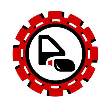 Vector icon, logo, illustration with car parts. Auto parts. Car service. Auto pa Stock Illustration