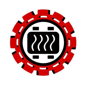 Vector icon, logo, illustration with car parts. Auto parts. Car service. Auto pa Stock Illustration