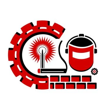 Vector icon, logo, illustration welding production. Industry.	 Stock Illustration
