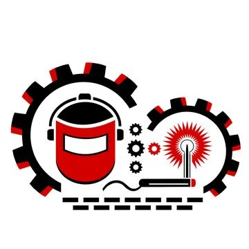 Vector icon, logo, illustration welding production. Industry.	 Stock Illustration