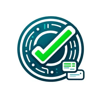 Vector icon, logo for successful authorization, payment, verification Stock-Illustration