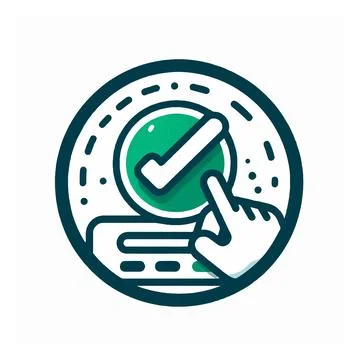 Vector icon, logo for successful authorization, payment, verification Stock-Illustration