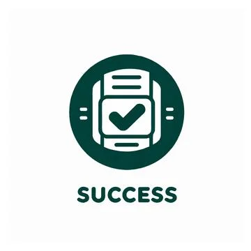 Vector icon, logo for successful authorization, payment, verification Stock-Illustration