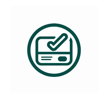 Vector icon, logo for successful authorization, payment, verification Stock-Illustration
