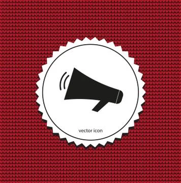 Vector icon loudspeaker Stock Illustration