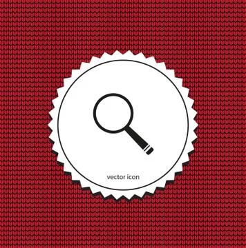 Vector icon magnifier Stock Illustration