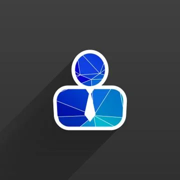 Vector icon man inside social people technology Stock Illustration