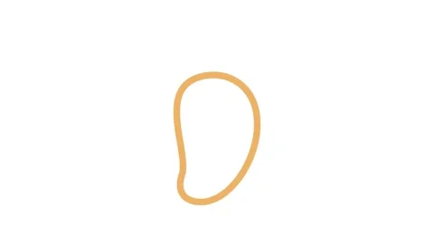 Vector icon of a mango, featuring a stylized design with vibrant colors and.. Stock Footage 334913539