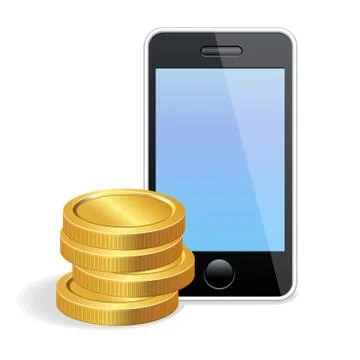 Vector icon mobile payment Stock Illustration
