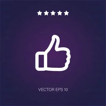 Like vector icon . Modern simple flat icon, Stock Illustration