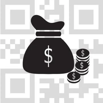 Vector icon money bag Stockillustratie