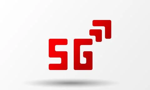Vector icon network sign 5G. 5g internet technology symbol in minimalism style Illustrazione stock