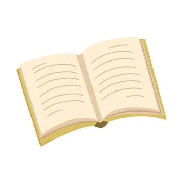 Vector icon of open book Stock Illustration