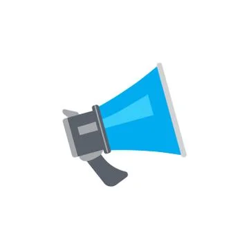 Vector icon or illustration with megaphone Stock Illustration