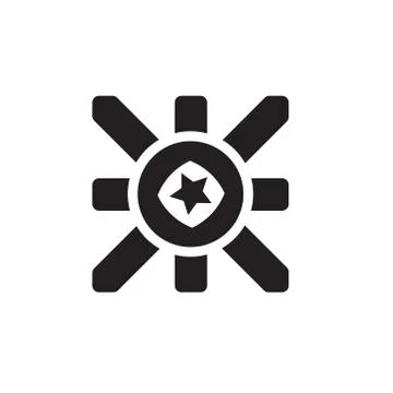 Vector icon or illustration showing advertise in one color style Stock Illustration