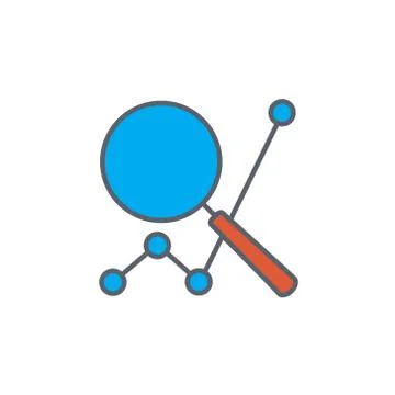 Vector icon or illustration showing web site seo ranking in outline style Stock Illustration