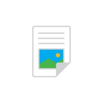 Vector icon or illustration showing text and image content in materail design Illustrazione stock