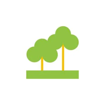 Vector icon or illustration showing park and outdoors in material desighn style Stock Illustration