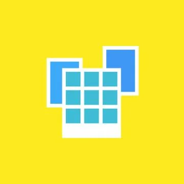 Vector icon or illustration showing office buildings in outline style Stock Illustration