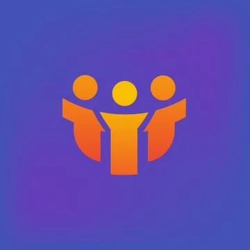 Vector icon or illustration showing friends company in brutalism style Stock Illustration