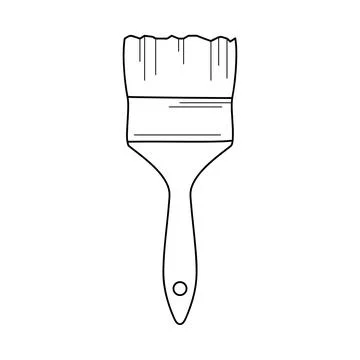 Vector Icon of Paint brush Stock Illustration