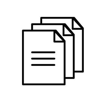 Vector icon paper document symbol. Design business page file sign and offic.. Stock Illustration