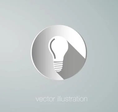 Vector icon paper lamps Stock Illustration