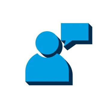 Vector icon person isometric. 3d sign isolated on white background. eps Stock Illustration