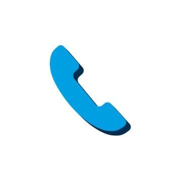 Vector icon Phone isometric. 3d sign isolated on white background. eps Stock Illustration