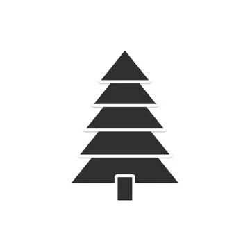 Vector icon pine Stock Illustration