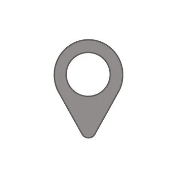 Vector icon of placemarker map pointer. Stock Illustration