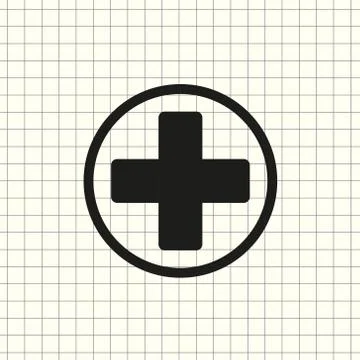 Vector icon plus Stock Illustration