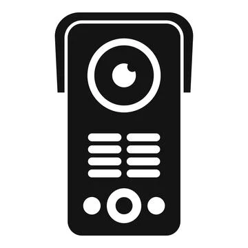 Vector icon of a portable music player Illustrazione stock