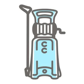 Vector icon of pressure washer Stock Illustration