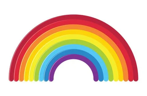 Vector icon of rainbow Stock Illustration