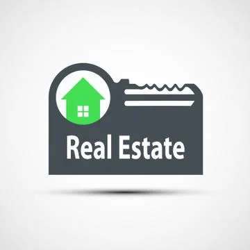 Vector icon of real estate 스톡 일러스트