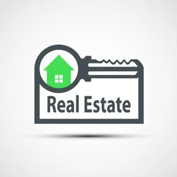 Vector icon of real estate 스톡 일러스트