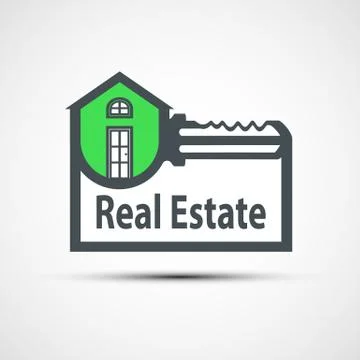 Vector icon of real estate Stockillustratie
