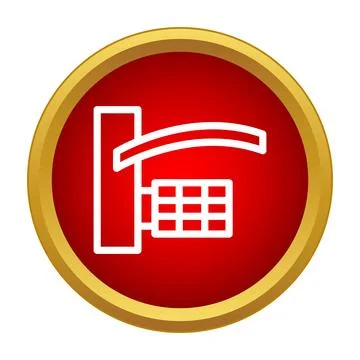 Vector icon representing parking barrier access control Stock Illustration