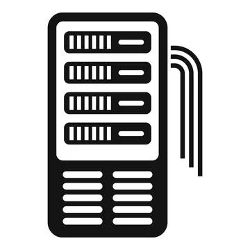 Vector icon of a server rack Stock Illustration