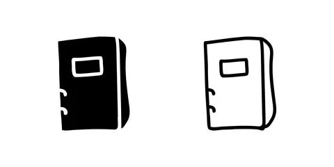 Vector icon set featuring books, perfect for education and reading designs. Stock Illustration