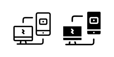 Vector icon set featuring two factor authentication symbols, ideal for secu.. Stock Illustration