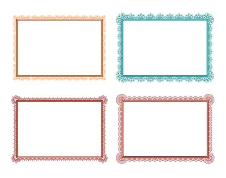 Vector icon set of frames Stock Illustration