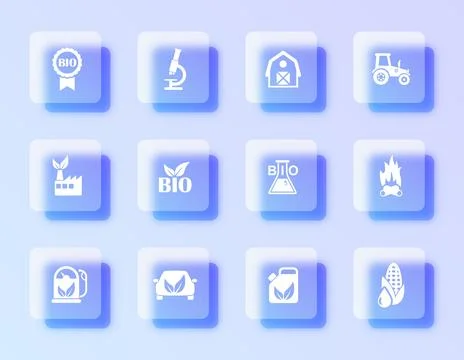 A vector icon set Stock Illustration
