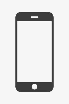 Vector icon of a smartphone. Cell phone sign. Stock Illustration