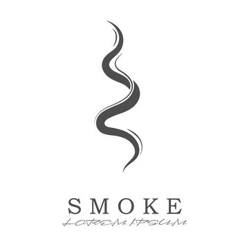 Vector icon of smoke, incense, or steam. Flat style Stock Illustration