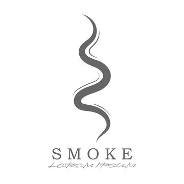 Vector icon of smoke, incense, or steam. Flat style Stock Illustration