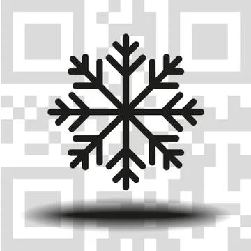 Vector icon snowflake Stock Illustration
